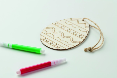 Logotrade Werbeartikel das Foto: Malset Holz-Osterei